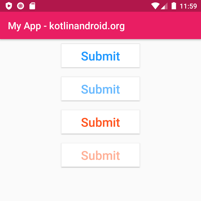 Android Button - Text Color