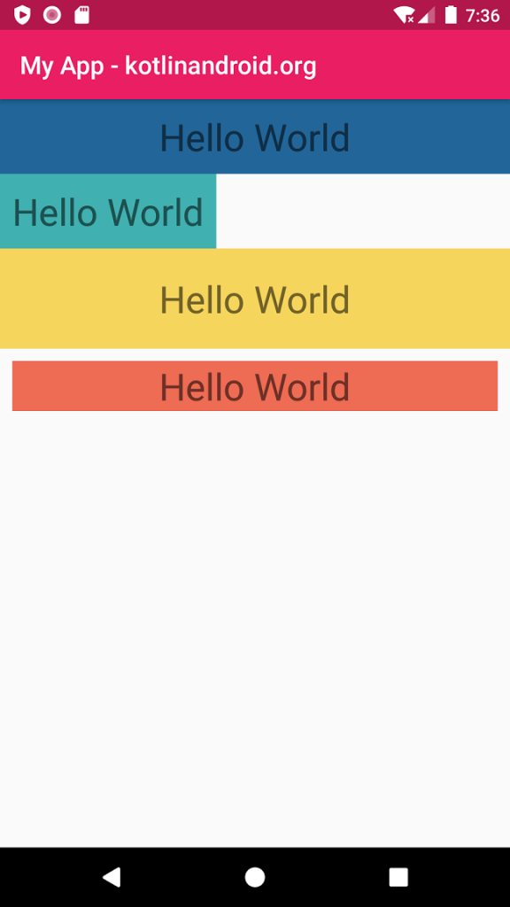 Android TextView Background Color - Example