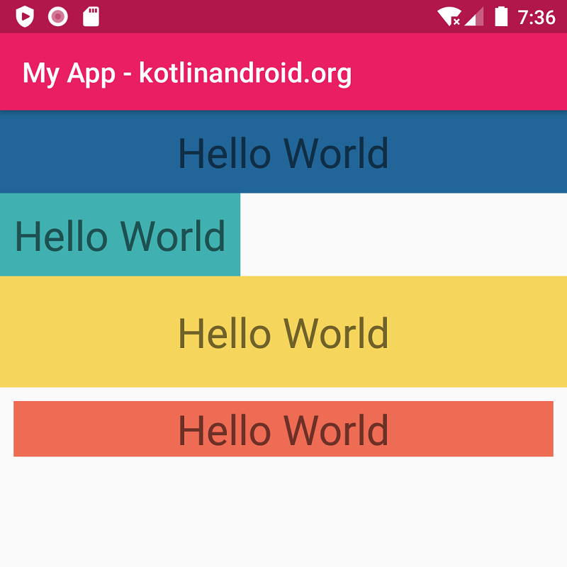 Android TextView Background Color – Kotlin Android Tutorials