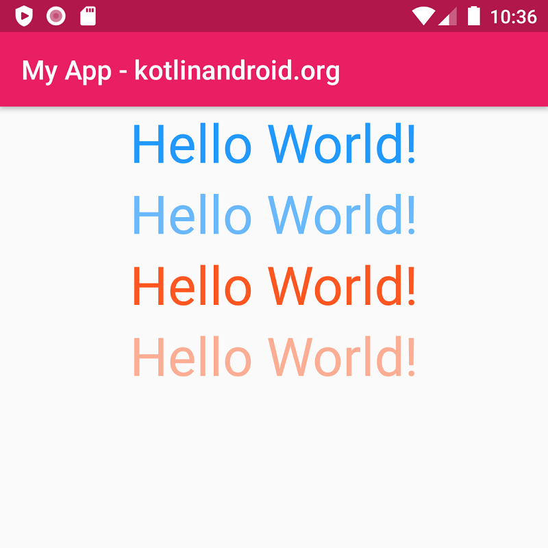 Android TextView - Text Color