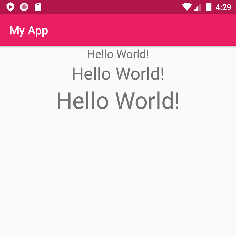 Android TextView – Text Size or Font Size - Python Examples