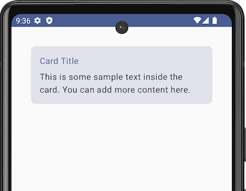 Android Jetpack Compose - Card Example