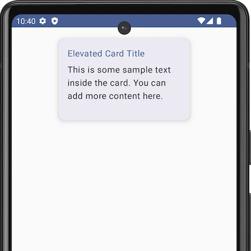 Android Jetpack Compose - Elevated Card