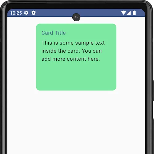 Android Jetpack Compose - Filled Card