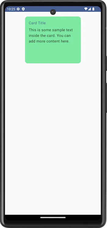 Android Jetpack Compose - Filled Card - Example